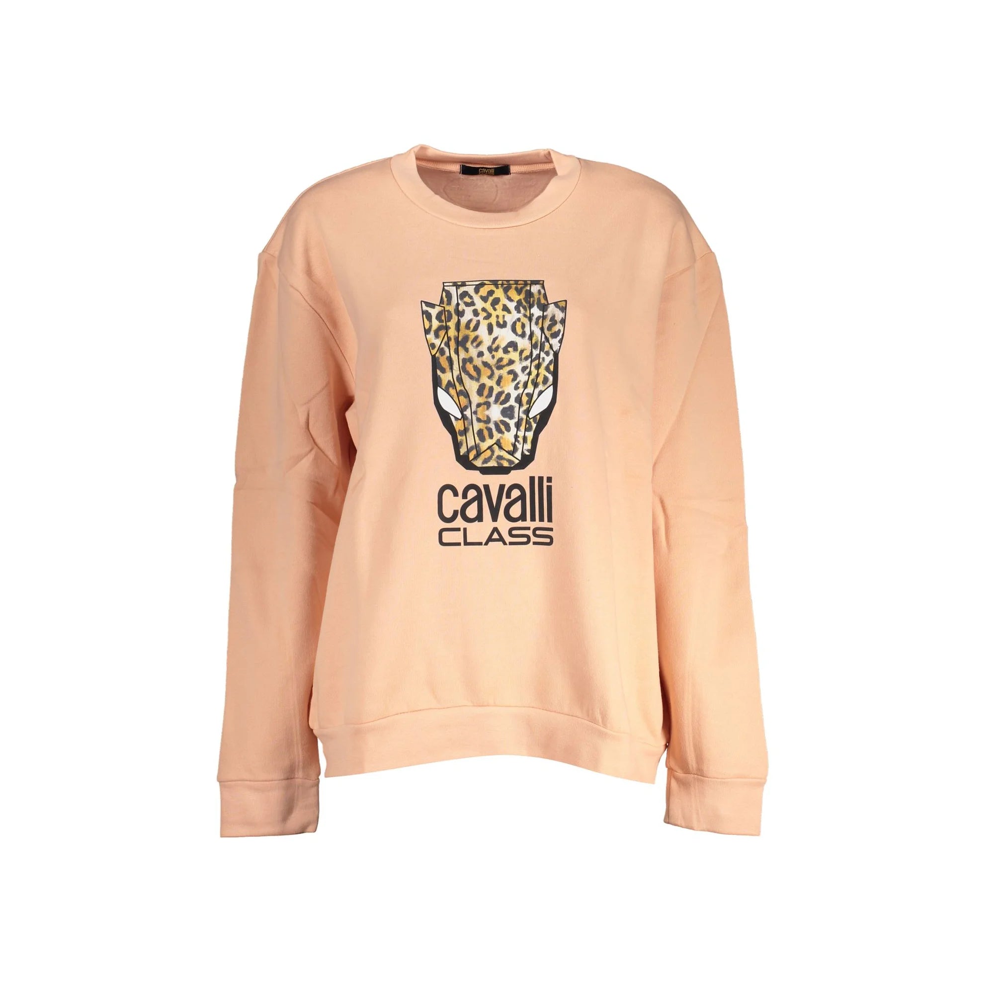 Cavalli Class Felpa Donna Rosa Girocollo con Logo Felpe - foto prodotto